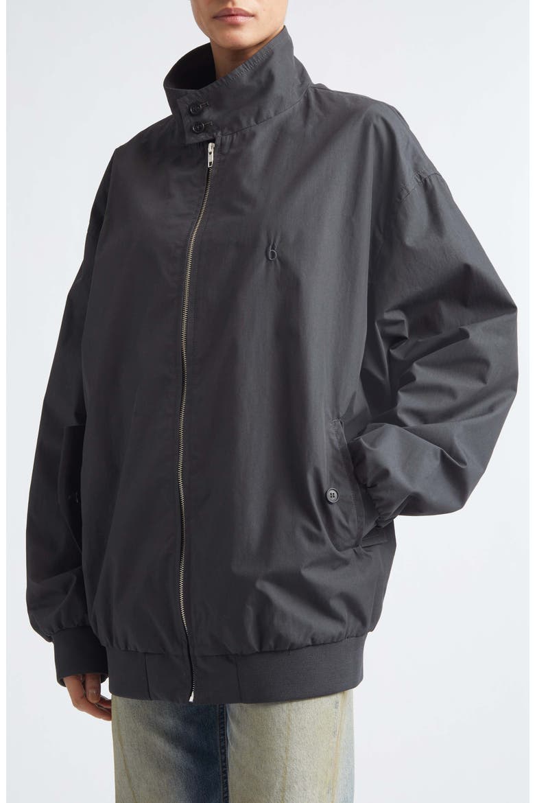 Cotton & Nylon Sports Jacket, Alternate, color, ANTHRACITE GREY