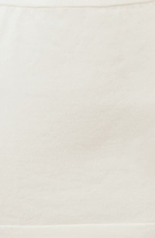 House Of Cb Asher Cotton & Cashmere Knit Miniskirt In Ivory