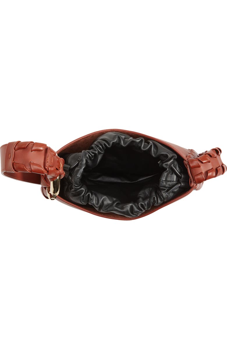 Chloé Small Mate Leather Hobo, Alternate, color, Sepia Brown