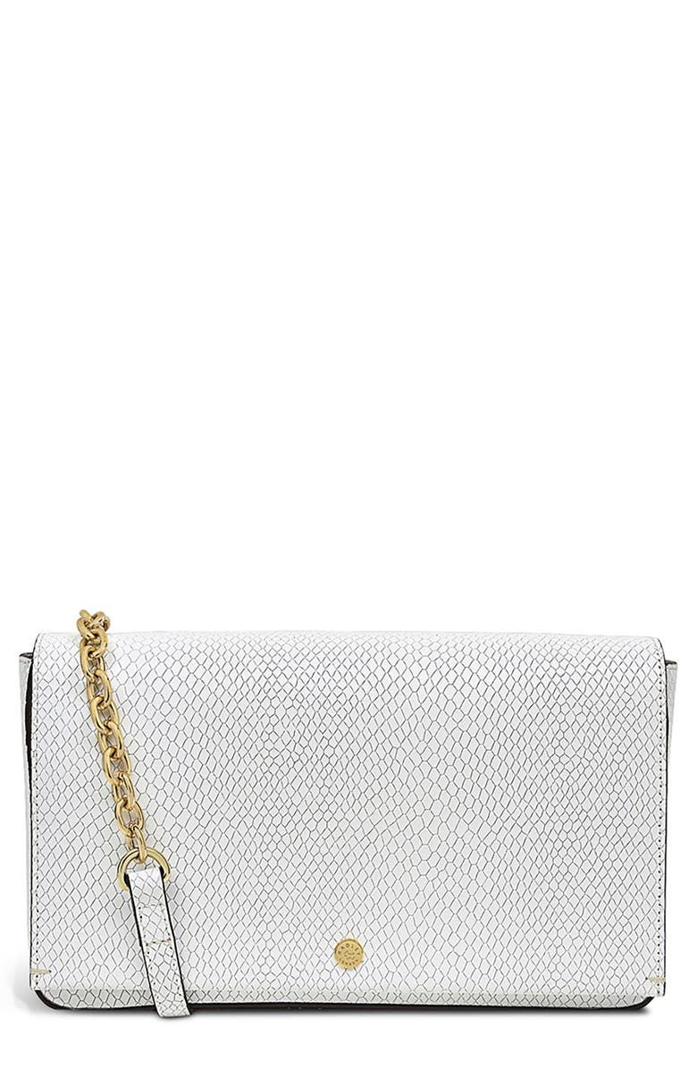 Radley Columbia Leather Wallet On A Chain, Main, color, Bright White