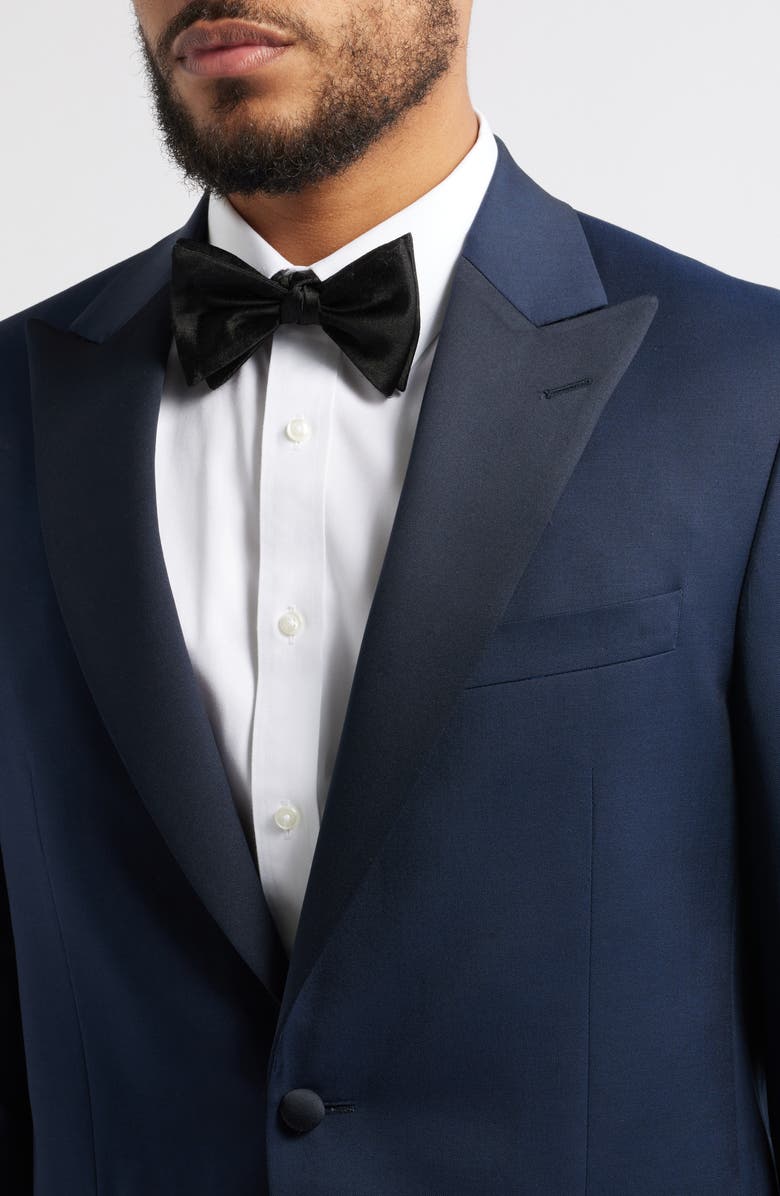 Jack Victor Elwood Contemporary Fit Navy Wool Tuxedo, Alternate, color, Navy