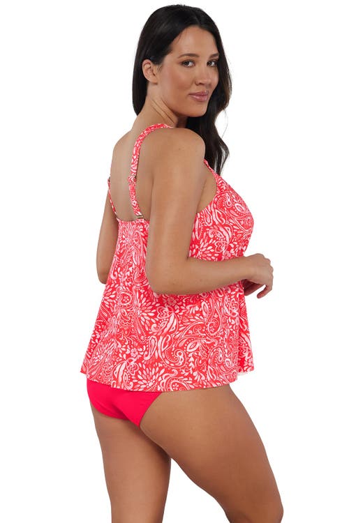 Sunsets Escape Sadie Tankini Swimsuit Top In Majorca