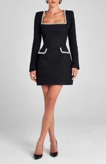 Natalie Metallic Tweed Minidress