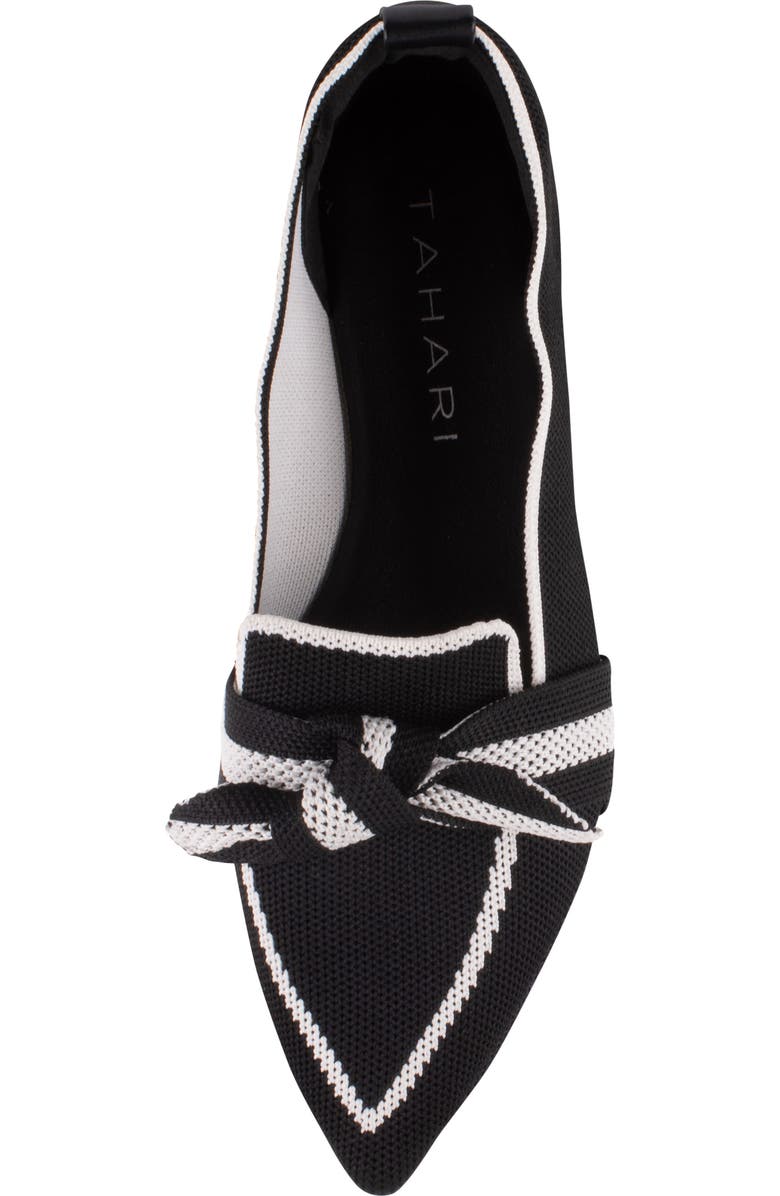 Tahari Florentia Pointed Toe Loafer, Alternate, color, Black