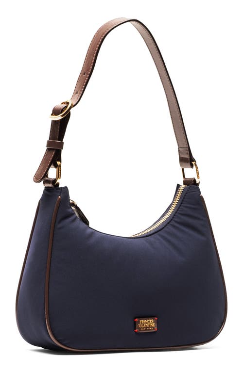 Frances Valentine Small Lola Nylon Hobo Shoulder Bag In Blue