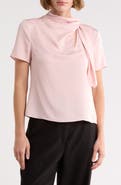 Theory Twist Scarf Silk Top