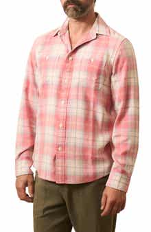 Faherty The Tried & True Plaid Chambray Button-Up Shirt