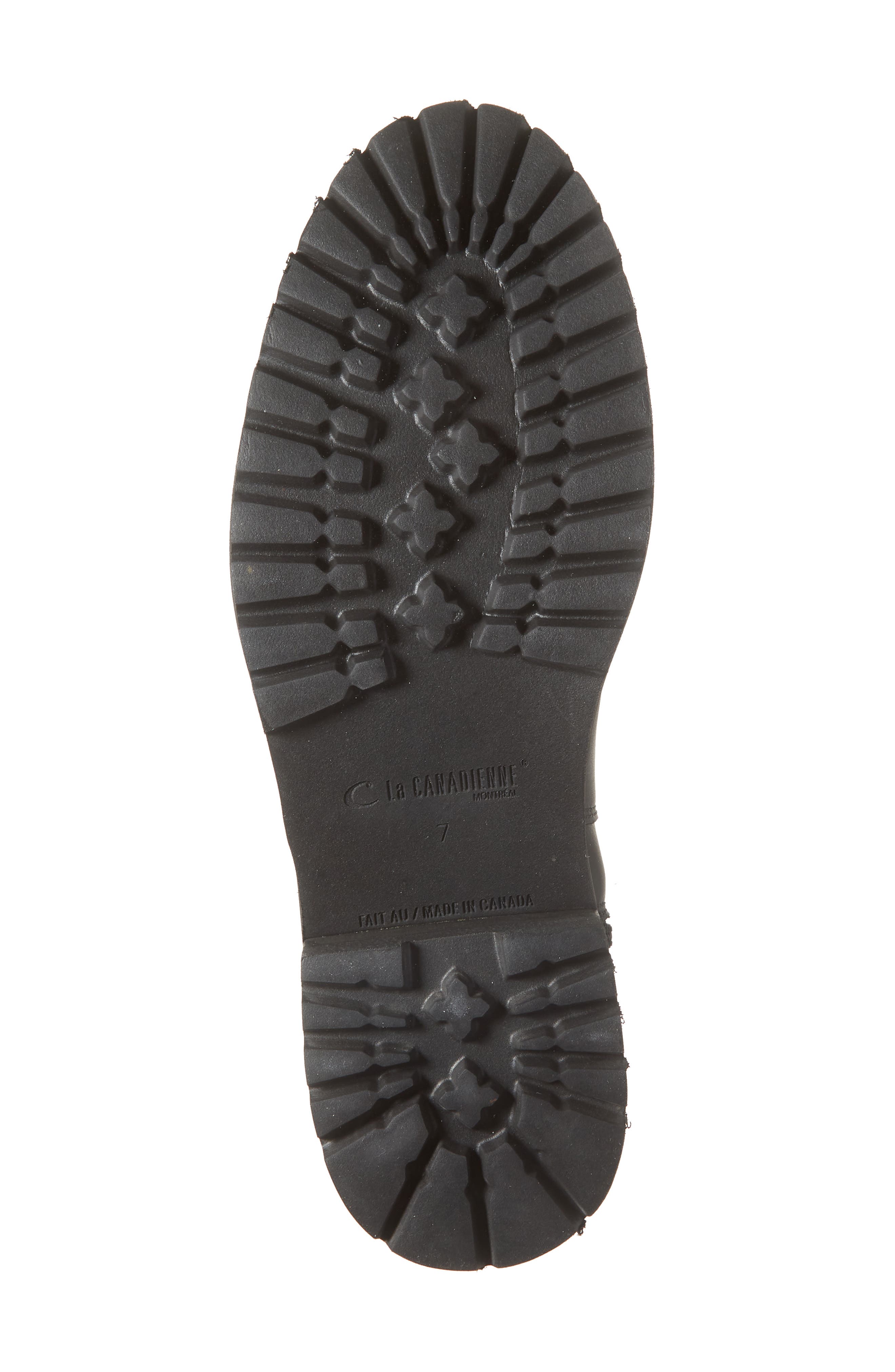 La Canadienne Clarke Lug Sole Boot, Alternate, color, Black Leather