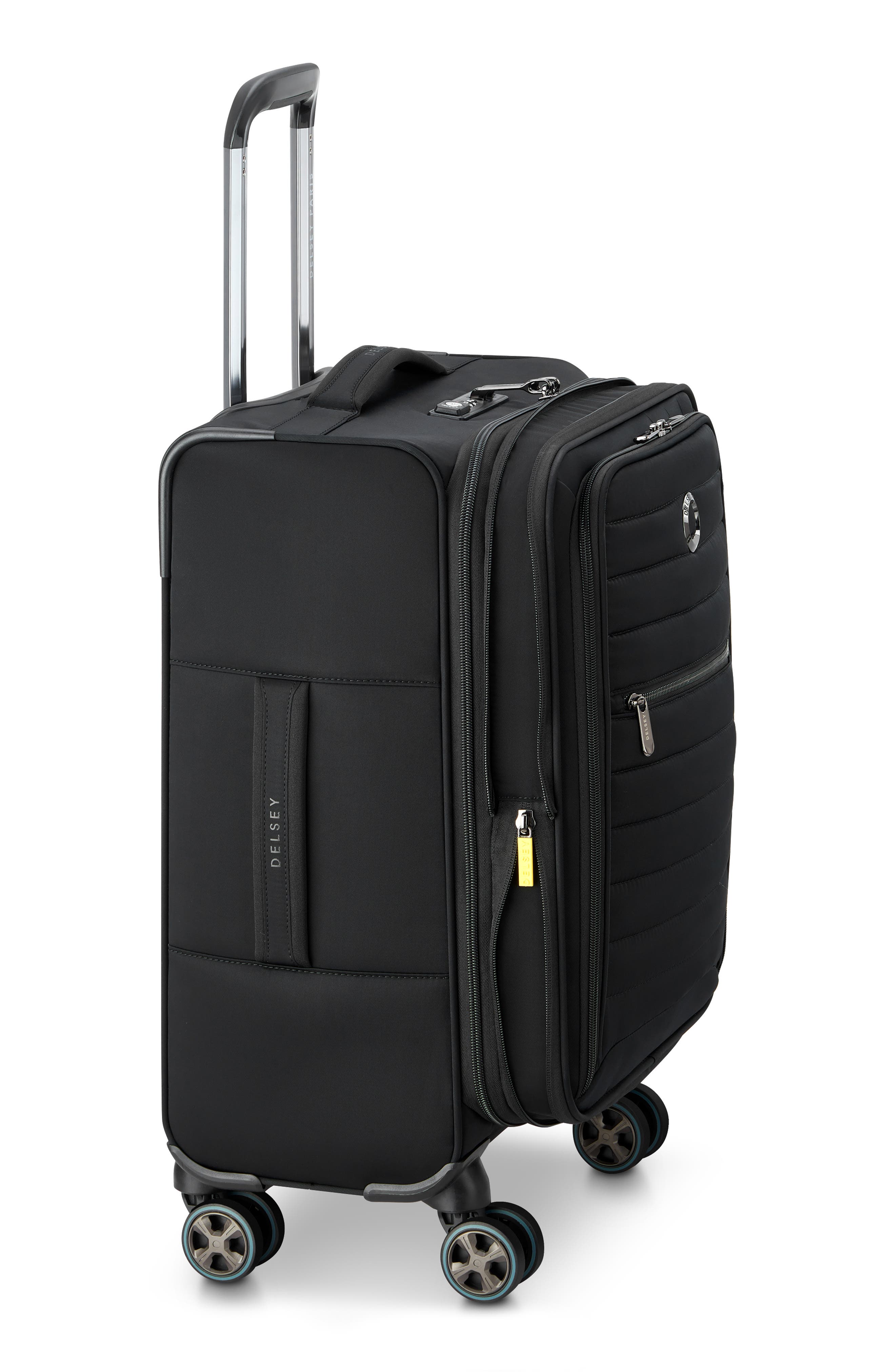 DELSEY Cruise 3.0 Softside Carry-On Luggage, Alternate, color, Black