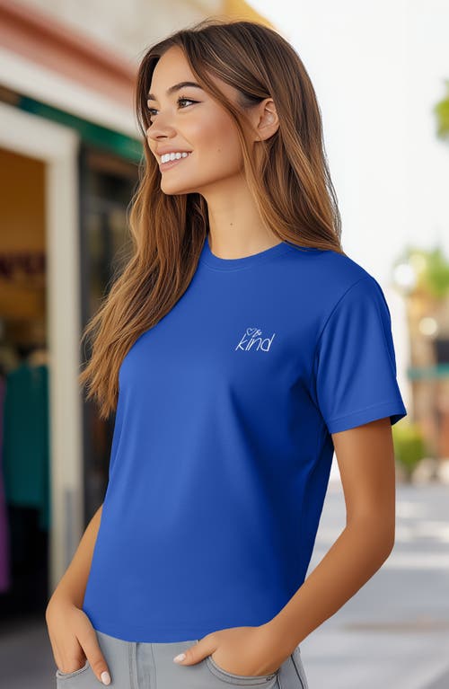 Dalix Be Kind Womens Relaxed Tee In Royal Blue
