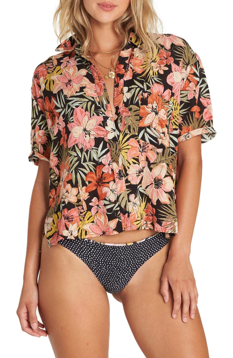 Billabong Hana Koa Print Shirt, Main, color, 