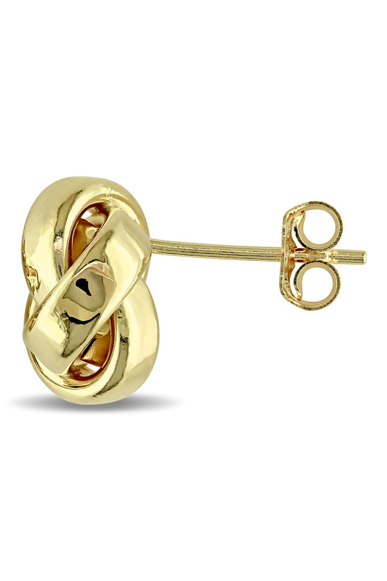 Love Knot Stud Earrings, Alternate, color, GOLD