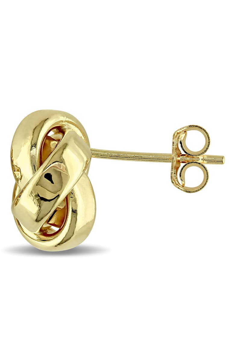 DELMAR Love Knot Stud Earrings, Alternate, color, Gold