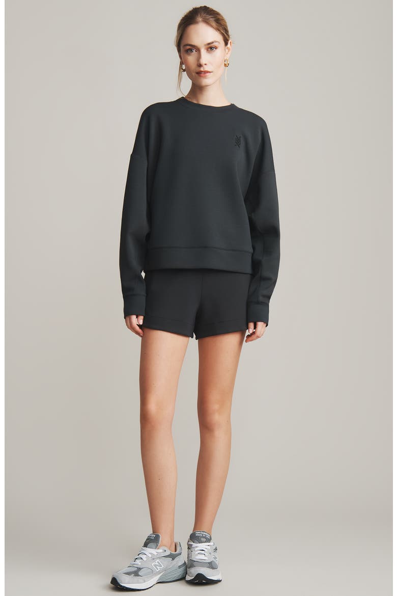 DreamGlow Crewneck Sweatshirt, Alternate, color, BLACK