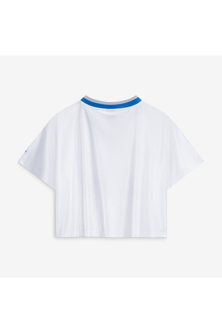 Women's New Era White Detroit Lions Sport Classics Boxy Cropped Fashion Jersey, Alternate, color, White