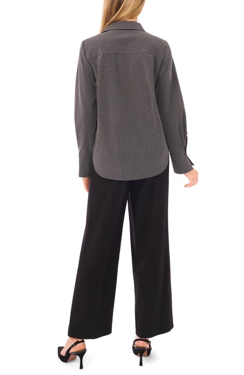 Halogenr Halogen(r) Button-up Woven Shirt In Gray
