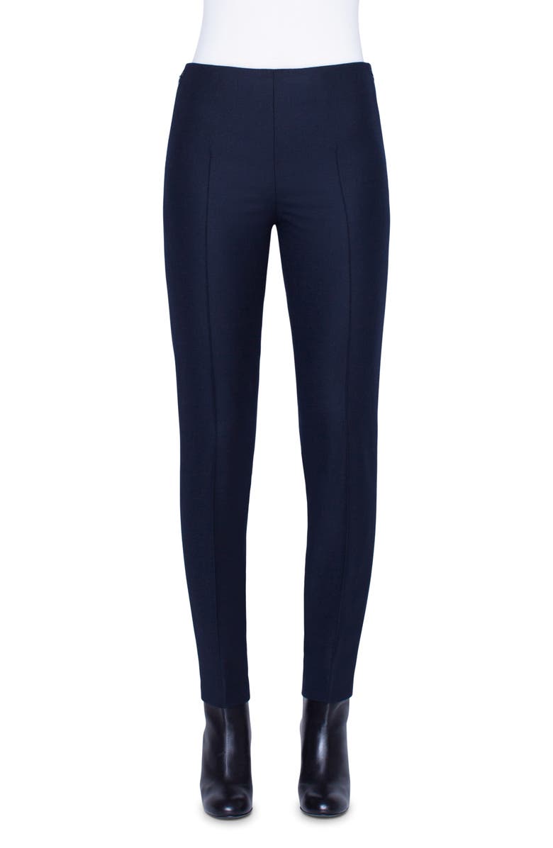 Akris Melissa Stretch Wool Flannel Pants, Main, color, 