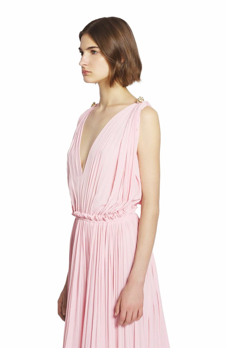 Lanvin Long Dress With Ruffles, Alternate, color, 