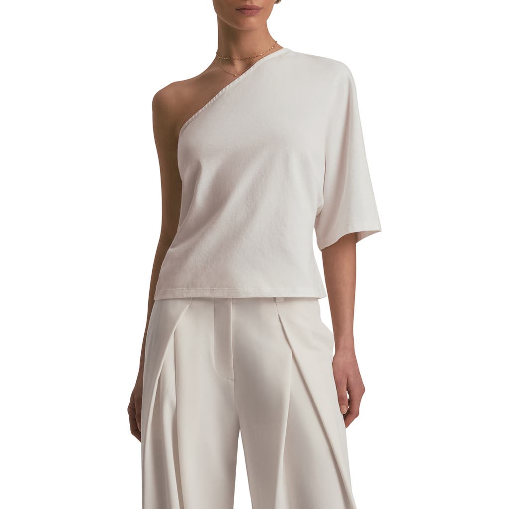 Favorite Daughter The Happy For You One-shoulder Cotton Top