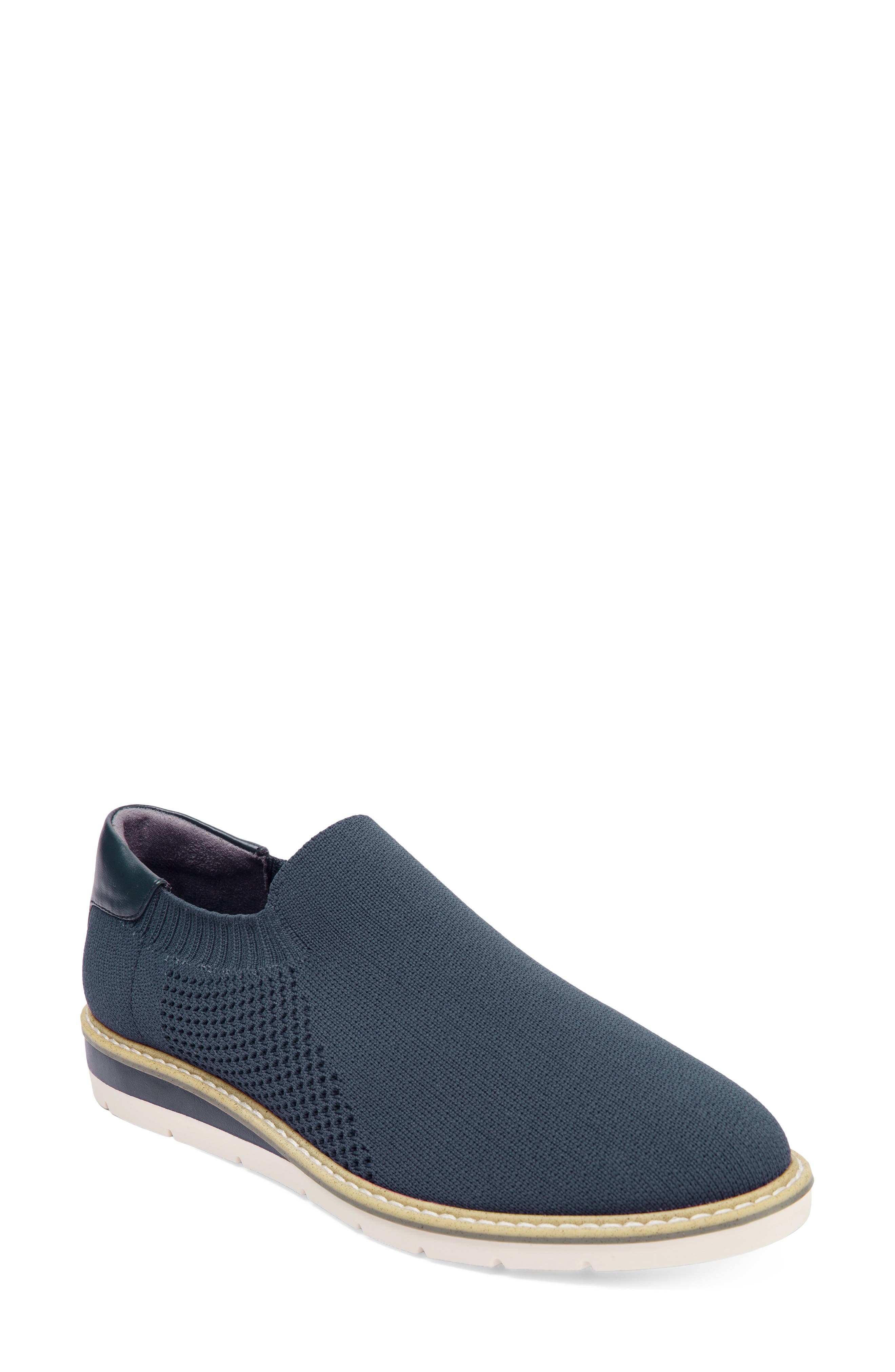 Andie Slip-On Wedge Sneaker, Main, color, NAVY