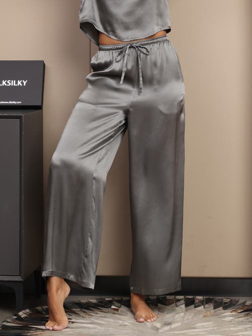 Silksilky Pants In Darkgray