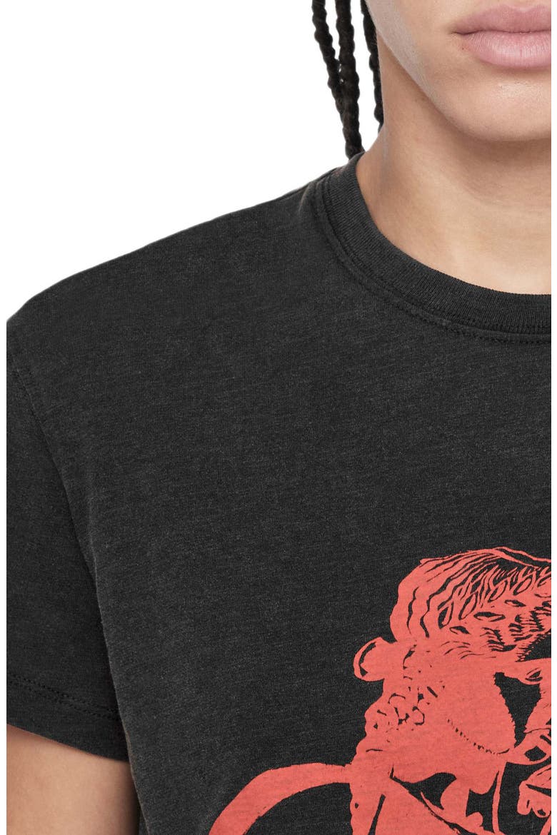 Statue Addi Graphic T-Shirt, Main, color, WASHED BLACK