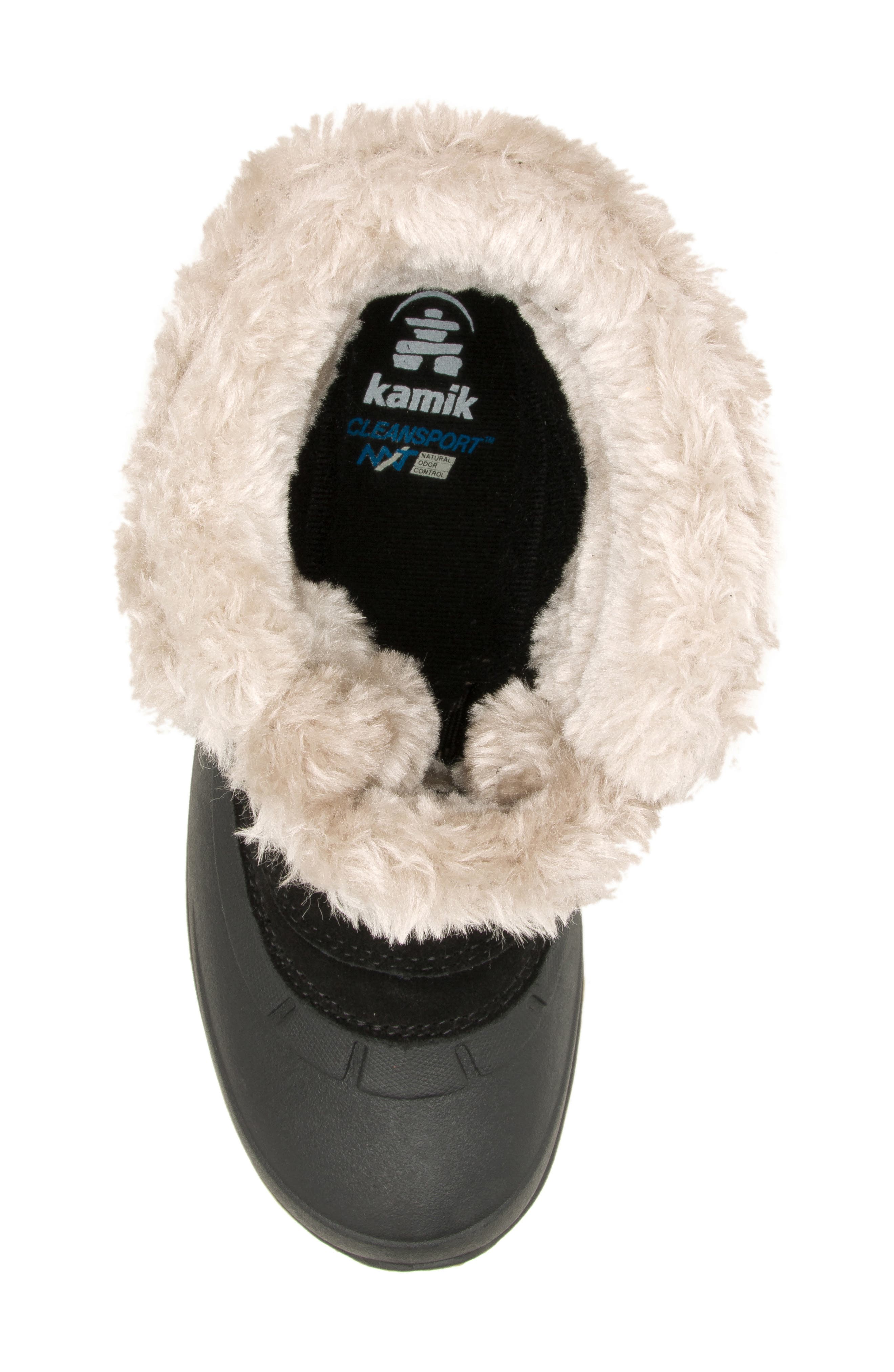 Kamik Snovalley 5 Faux Fur Cuff Waterproof Snow Boot, Alternate, color, 