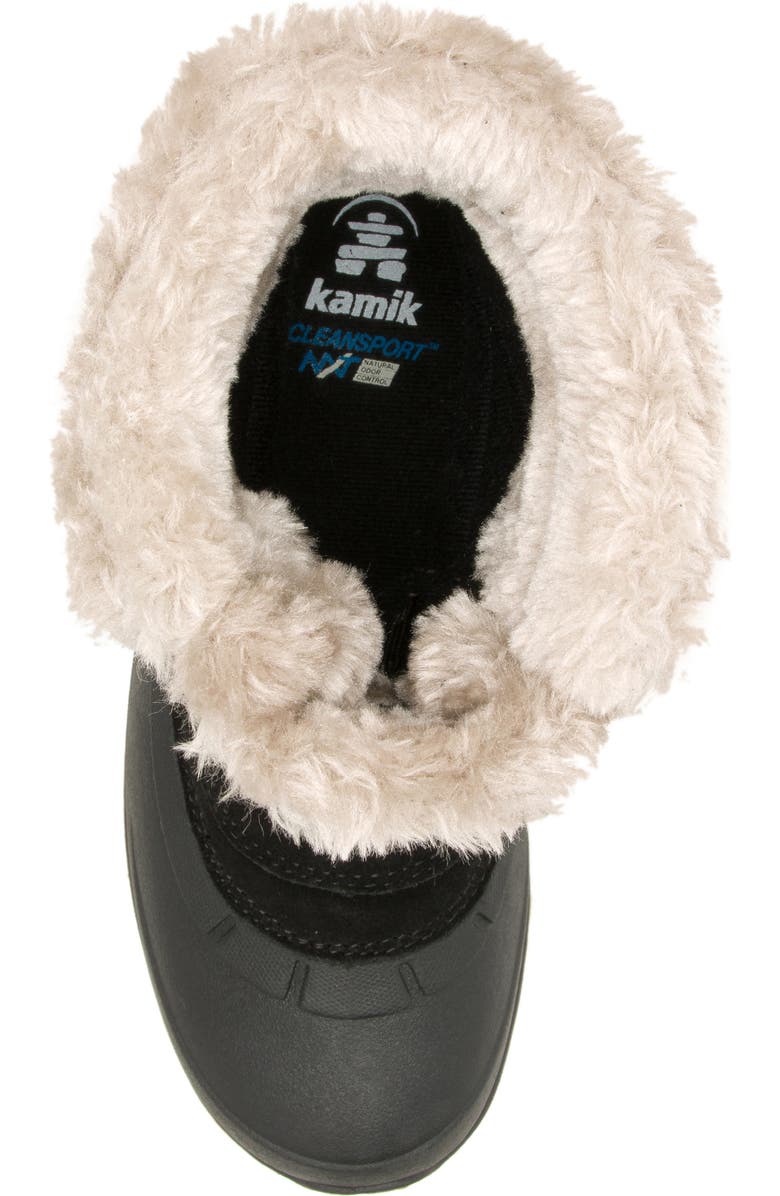 Kamik Snovalley 5 Faux Fur Cuff Waterproof Snow Boot, Alternate, color, Dark Olive