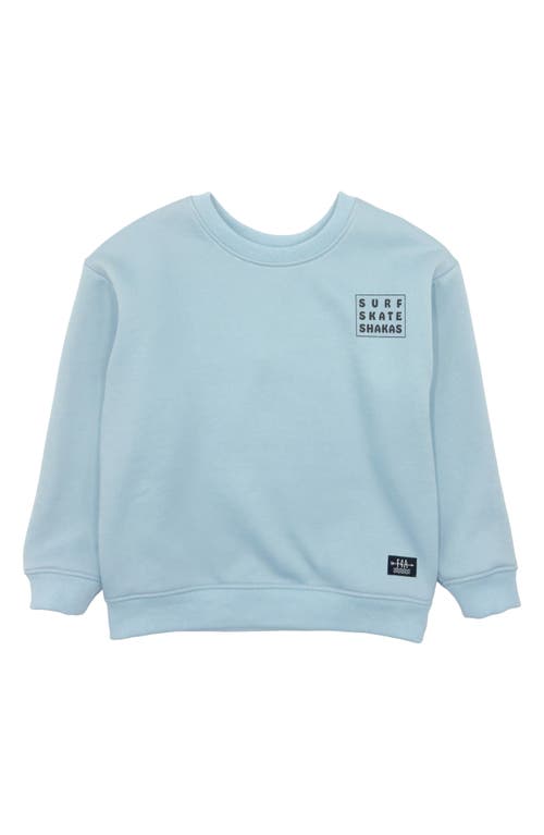 Feather 4 Arrow Kids' Ryder Stoked Oversize Crewneck Sweatshirt in Sterling Blue 