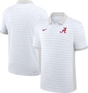 Nike Men's Nike White Alabama Crimson Tide 2025 Early Season Coaches Sideline Victory Stripe Performance Polo