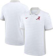 Nike Men's Nike White Alabama Crimson Tide 2025 Early Season Coaches Sideline Victory Stripe Performance Polo