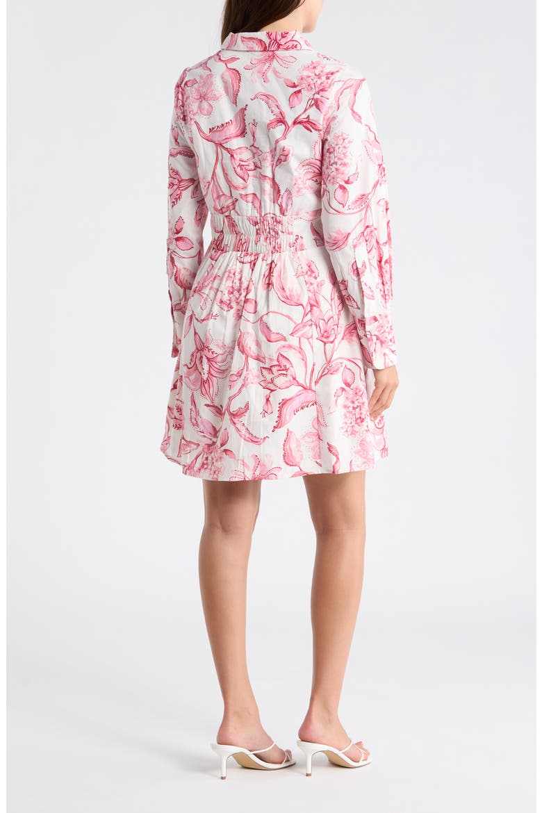 Flared Skirt Shirtdress, Alternate, color, PINK MULTI