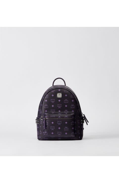 Small Stark Side Studs Backpack in Visetos