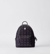 MCM Small Stark Side Studs Backpack In Visetos
