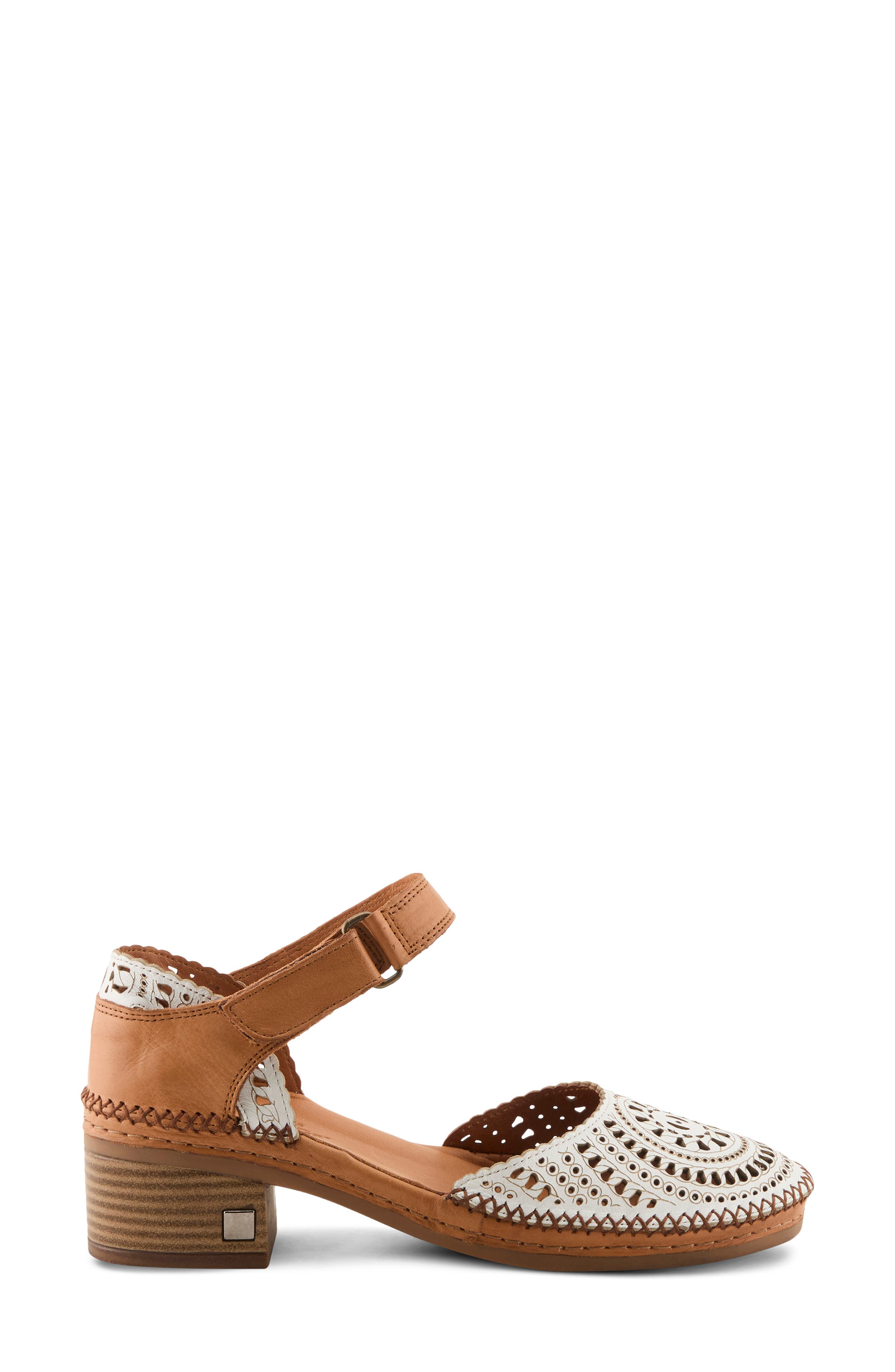 Eveline Ankle Strap Pump, Alternate, color, WHITE MULTI