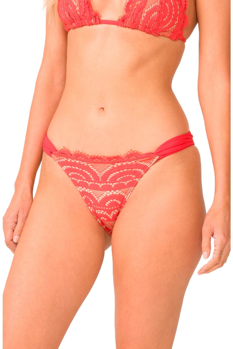 Lace Front Bikini Bottoms, Main, color, PASSION