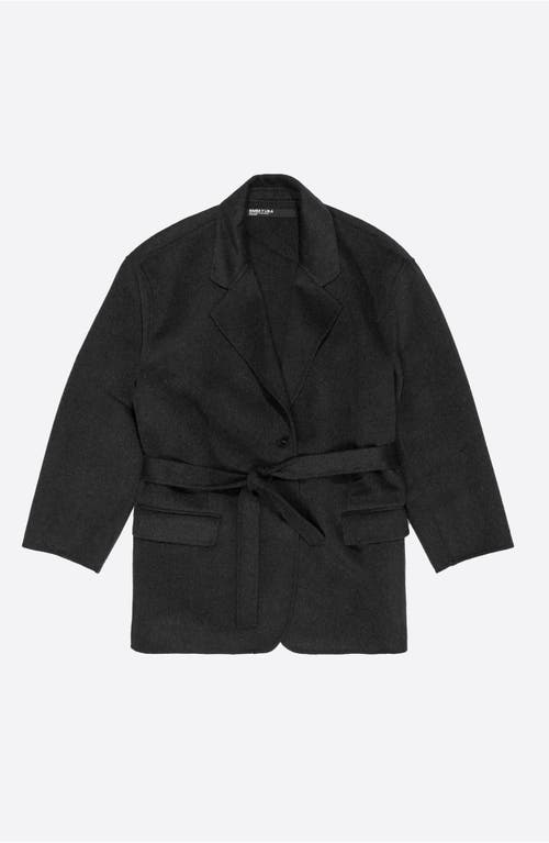 Bimba Y Lola Double-face Belted Jacket In Black