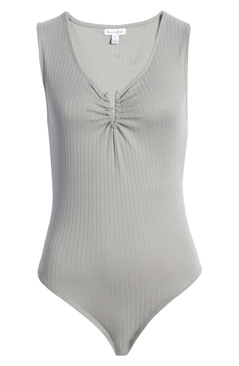 Love, Fire Metal Notch Bodysuit, Alternate, color, 