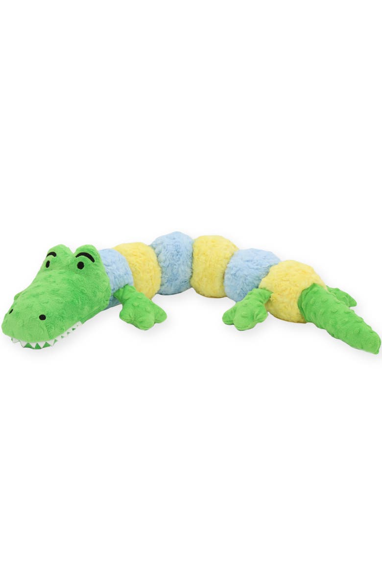 Patchwork Pet Jumbo Gatorpillar, 35 Inch Dog Toy, Main, color, Multicolored