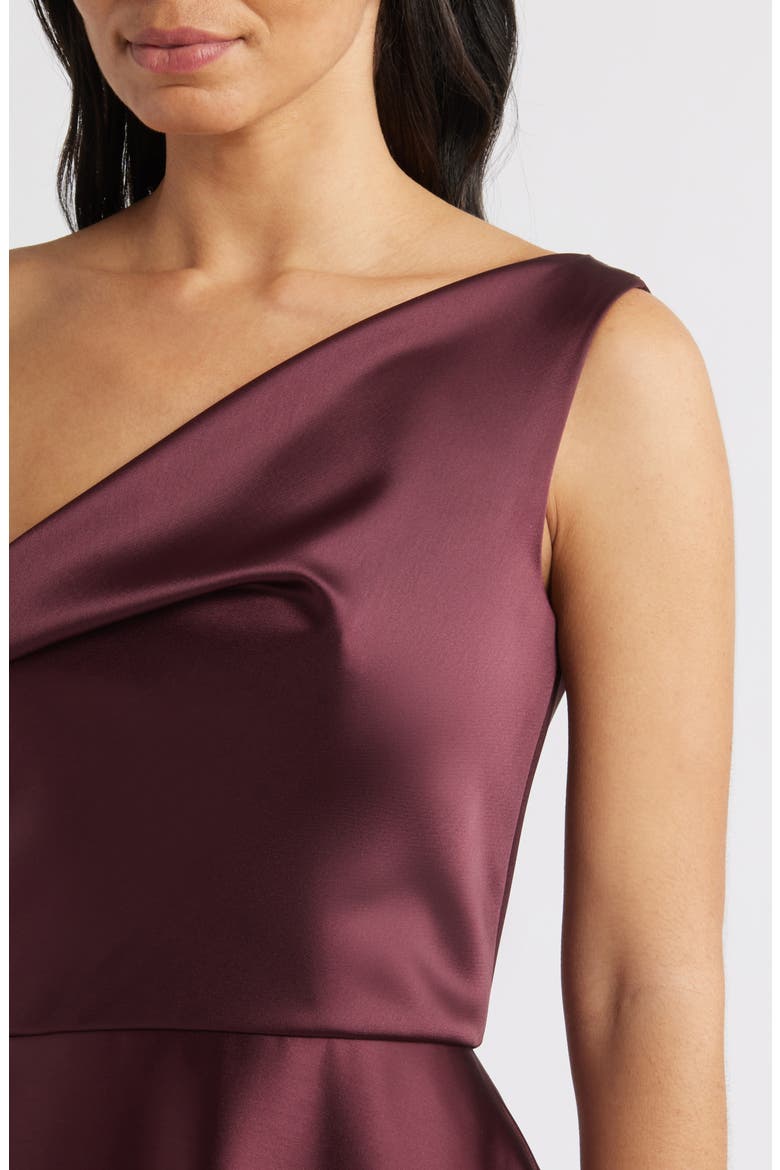 amsale women's dresses amsale satin one-shoulder gown reviews Amsale Women's Satin One-Shoulder Gown - Champagne
