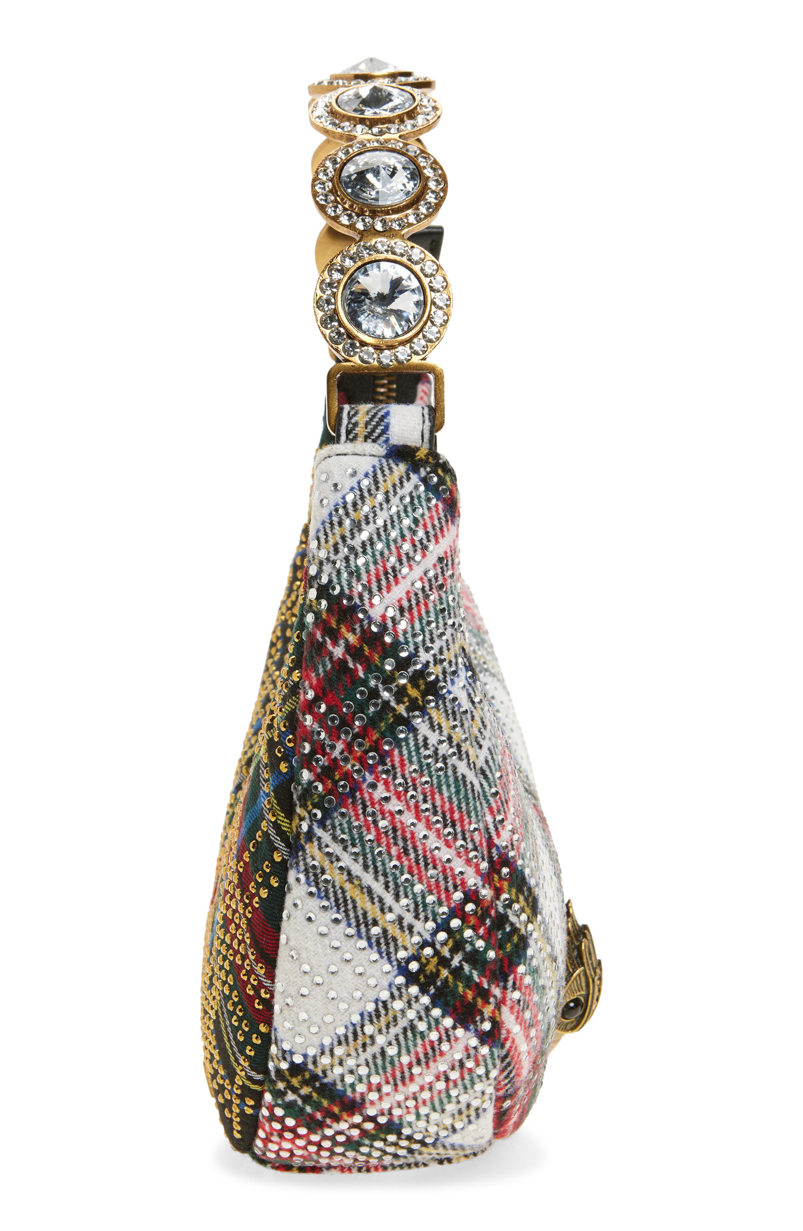 Kurt Geiger London Small Octavia Twill Shoulder Bag, Alternate, color, White Multi