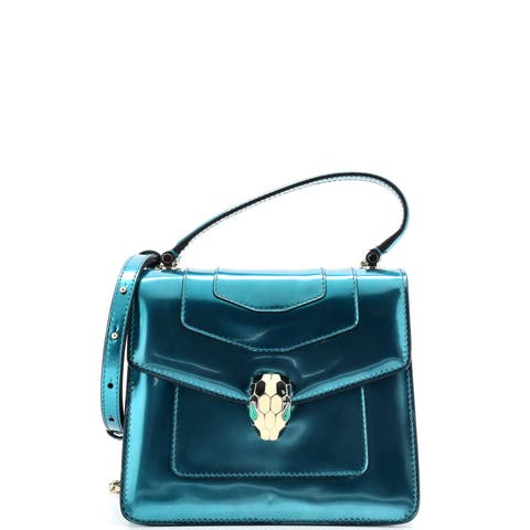 Serpenti Forever Top Handle Bag Patent Small