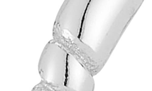 Glaze Jewelry Set Of 3 Twist Huggie Hoop Earrings In Metallic