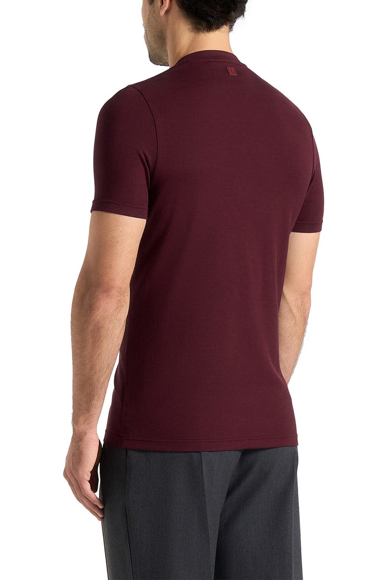 Fitted Luxe T-Shirt, Alternate, color, Wine Red