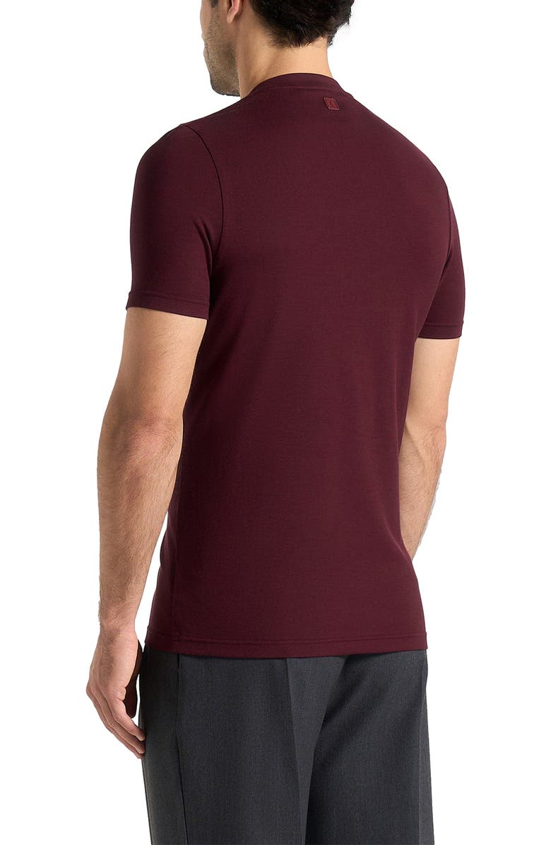Manière De Voir Fitted Luxe T-Shirt, Alternate, color, Wine Red
