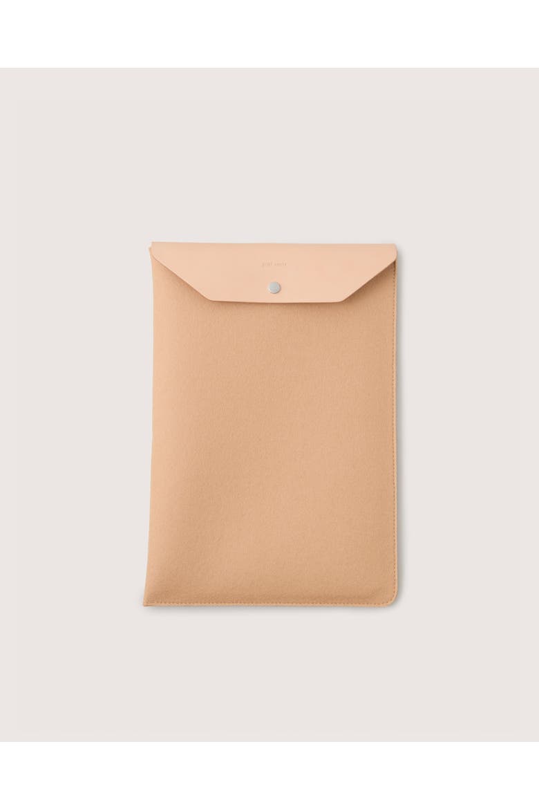 Merino Wool 14" Laptop Computer Sleeve, Main, color, Latte
