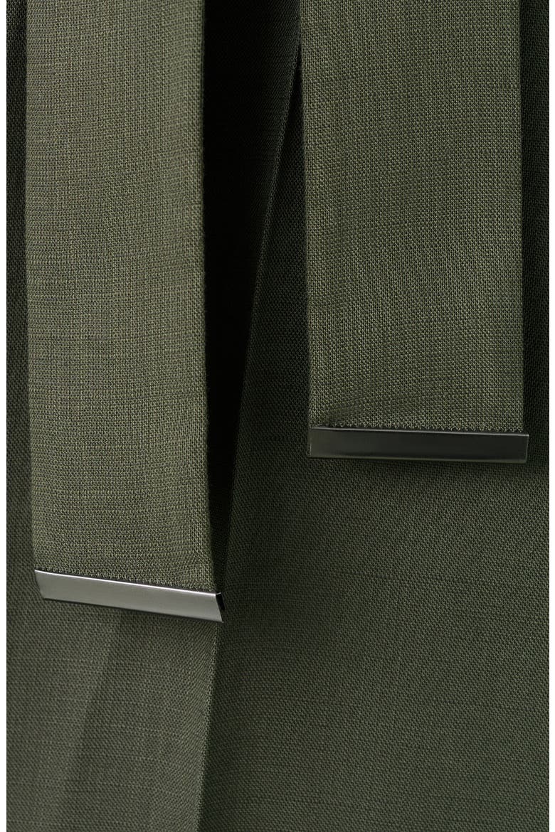 Lyocell Button-Up Jumpsuit, Alternate, color, KHAKI GREEN