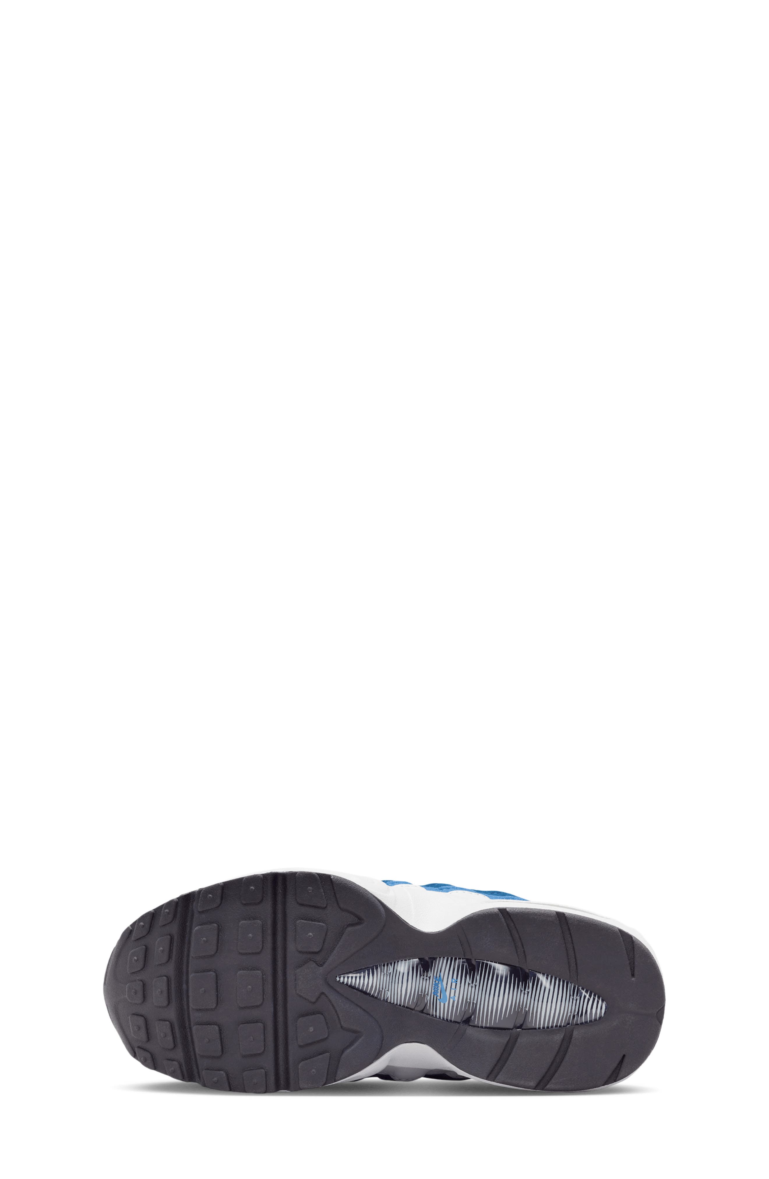 Nike Kids' Air Max 95 Sneaker, Alternate, color, White/ Blue/ Blue/ Green