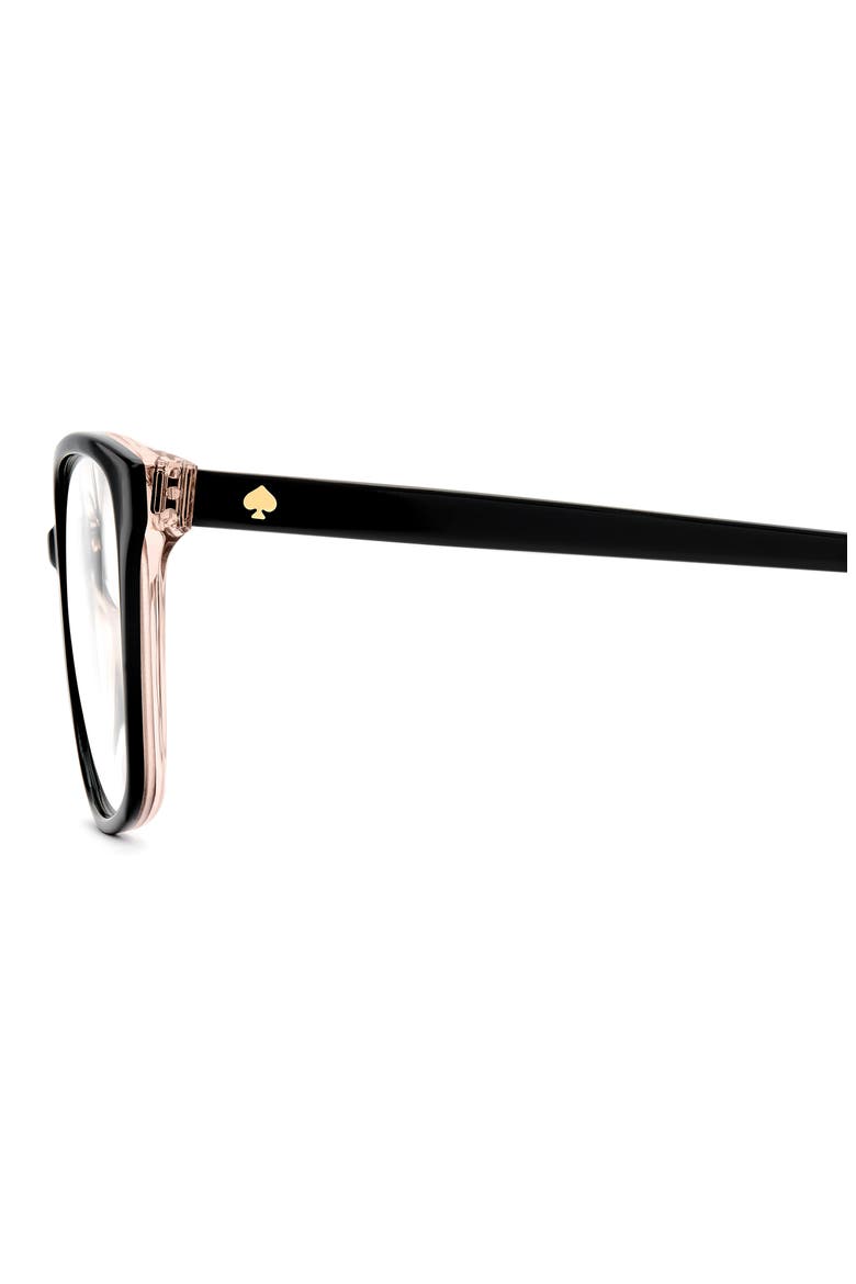 reilly 55mm rectangular reading glasses, Alternate, color, BLACK PINK