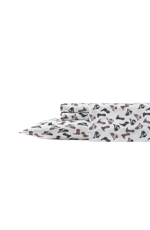 Boots 'N Hats Microfiber Sheet Set